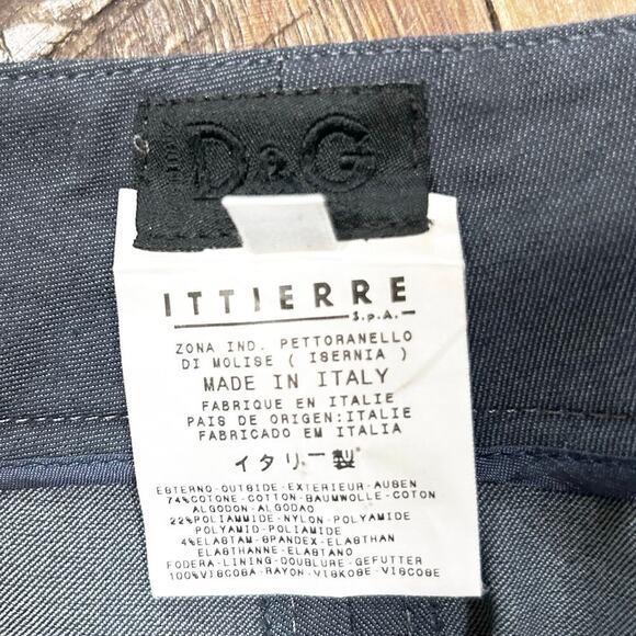 Dolce & Gabbana Navy Capri Trousers Size 32/46 (12 US) - Picture 4 of 5